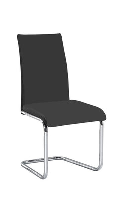 C-1871 Dining Chair (Black PU) (Set of 2)