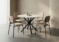 T-1650 / C-1651 5-Piece Dining Set (Beige)