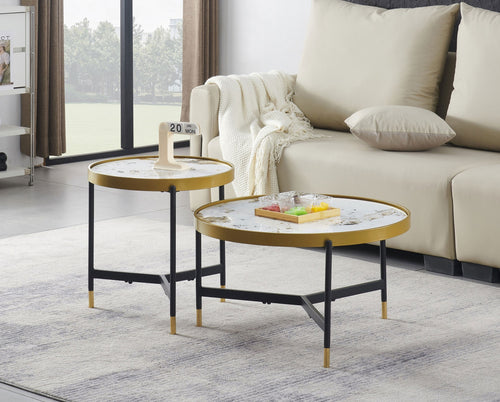 IF-2625 2-Piece Coffee Table Set (Pandora Stone)