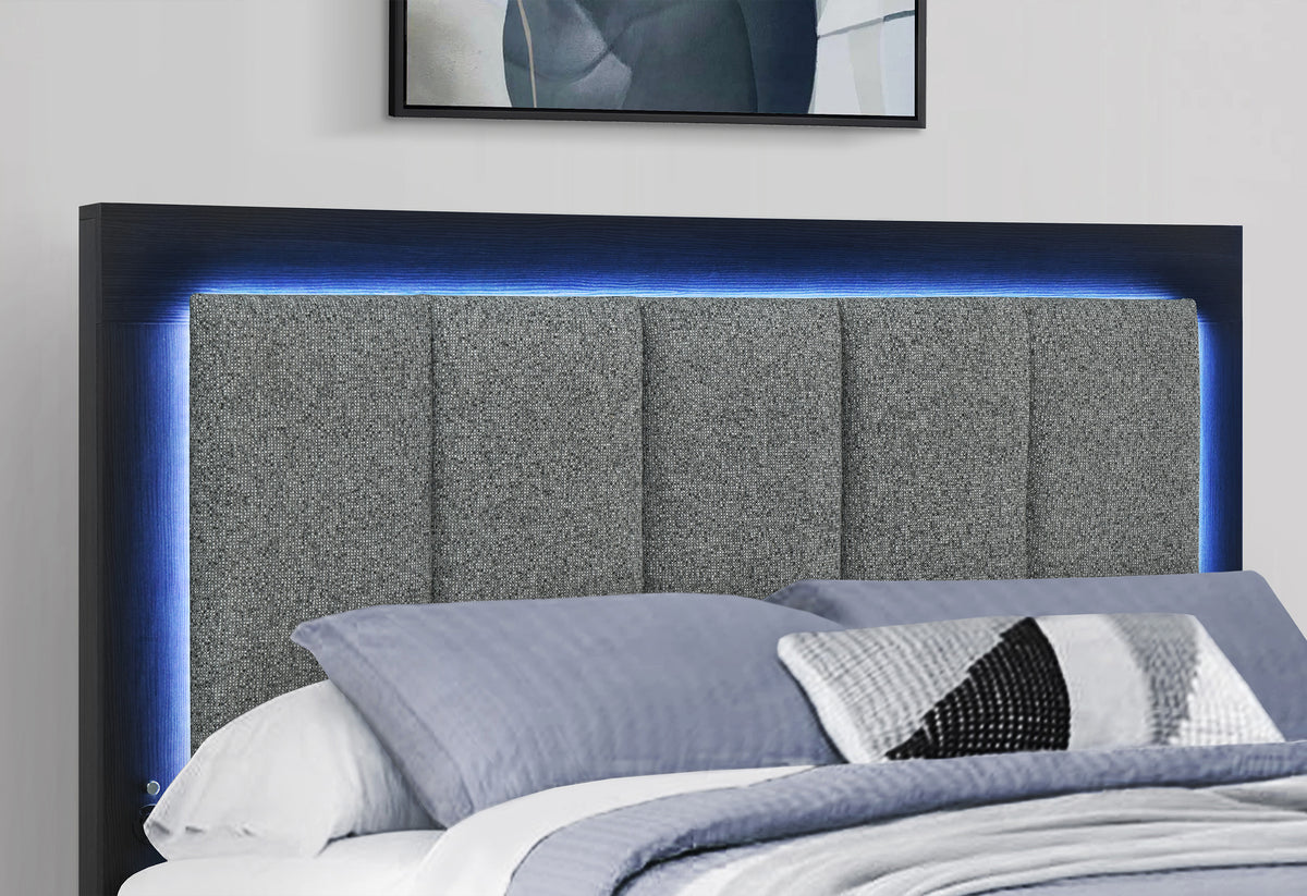 Emma (Black-Grey) Platform Bed