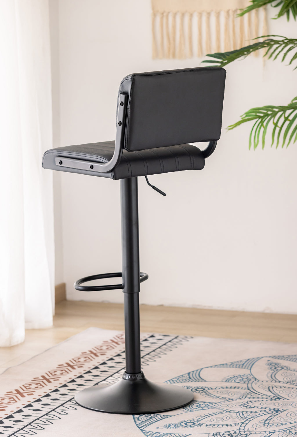 ST-7800 Bar Stool (Black PU) (Set of 2)
