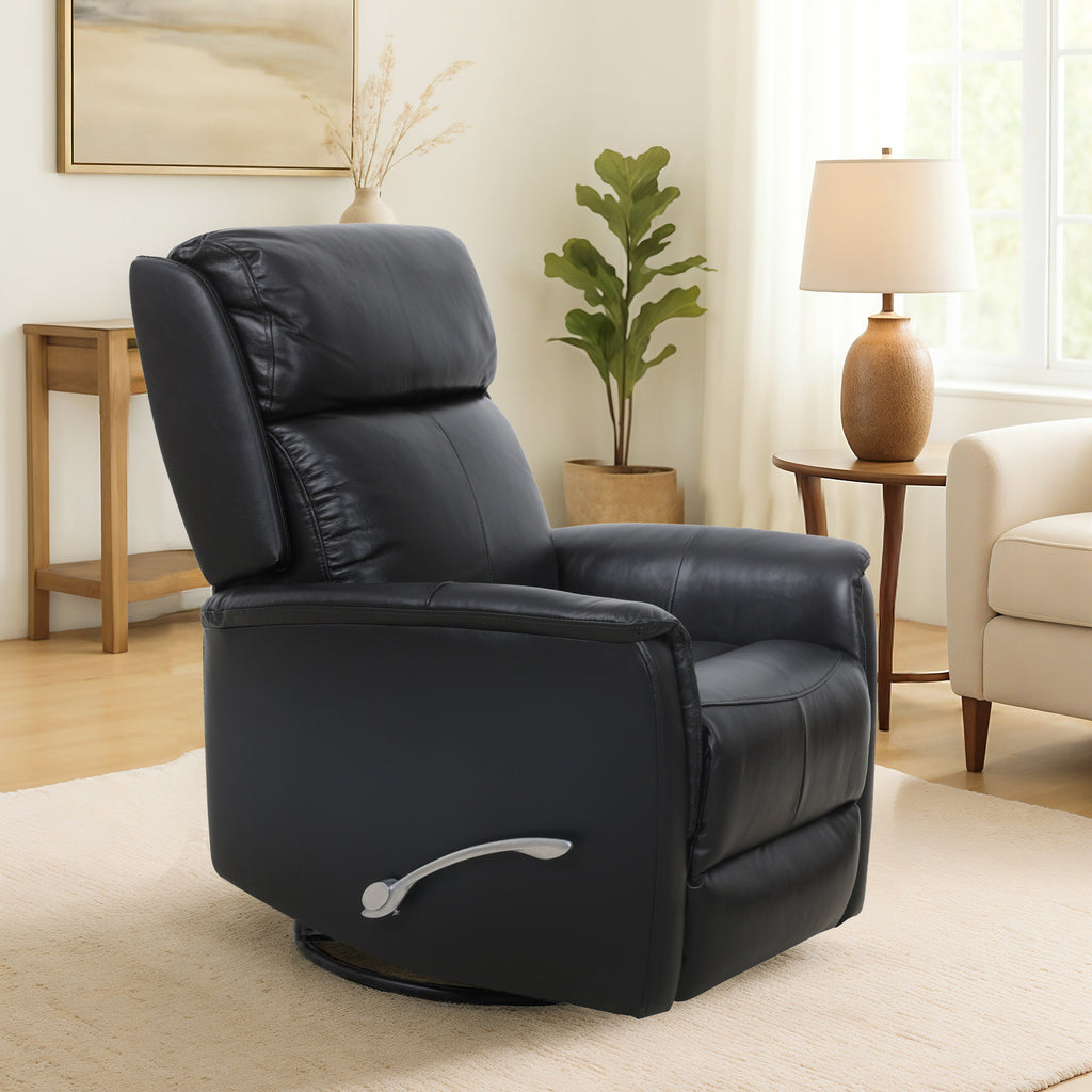 IF-6382 Recliner (Blackberry Leather Match)