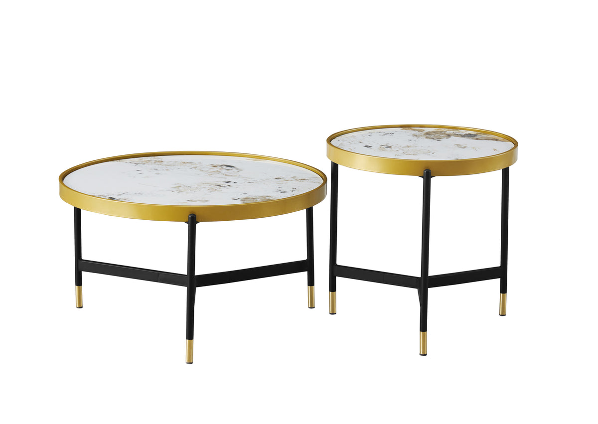 IF-2625 2-Piece Coffee Table Set (Pandora Stone)