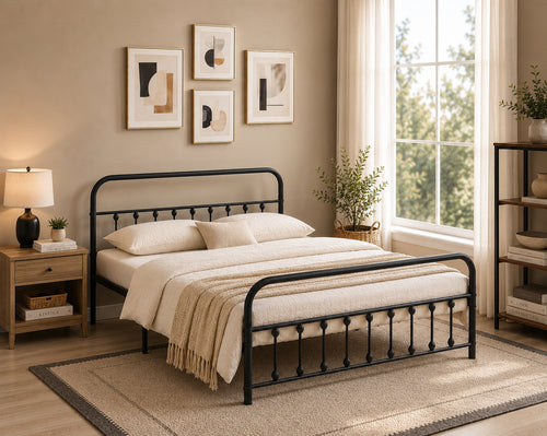 IF 5252 Bed + Hybrid Ice Mattress Combo (Queen)