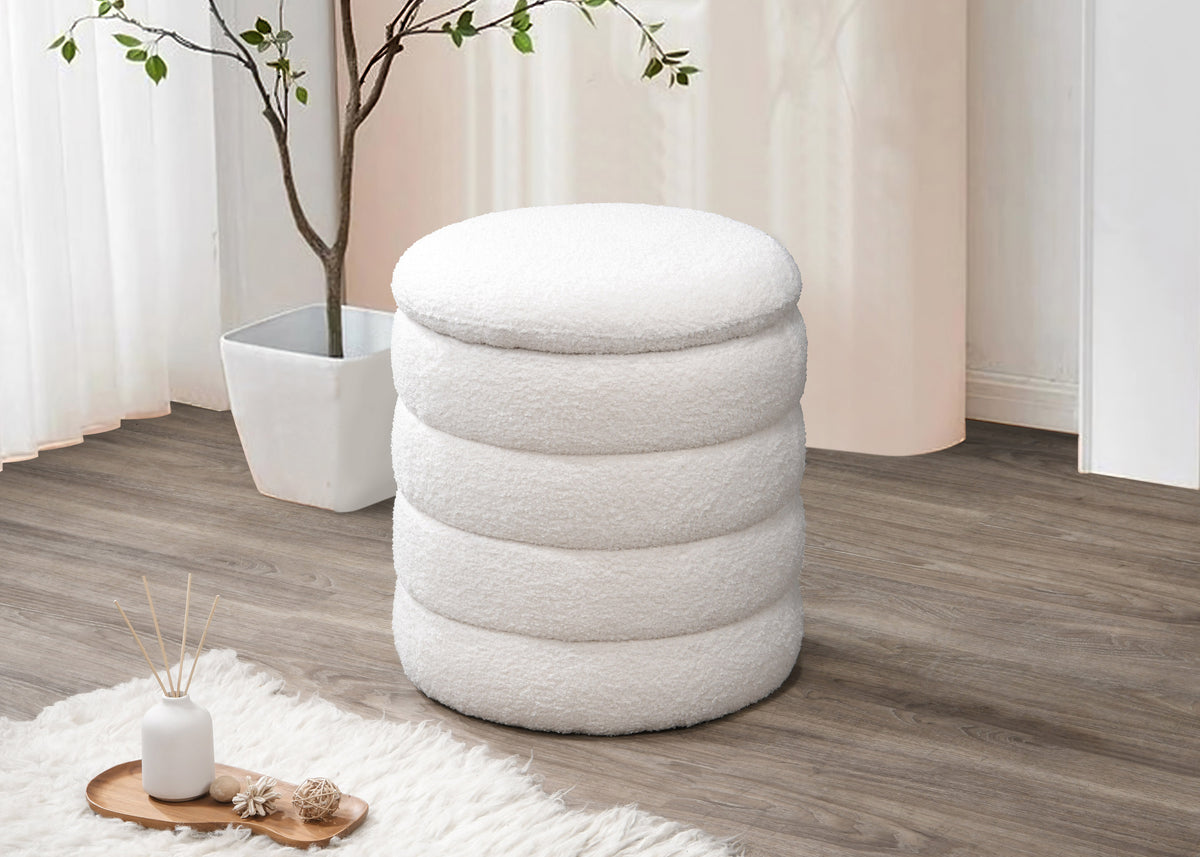 IF-6240 Ottoman (Ivory)