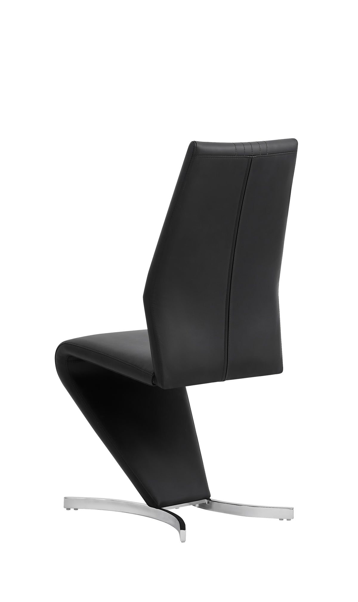 C-1782 Dining Chair (Black PU) (Set of 2)