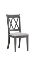 C-1098 Dining Chair (Grey Fabric) (Set of 2)