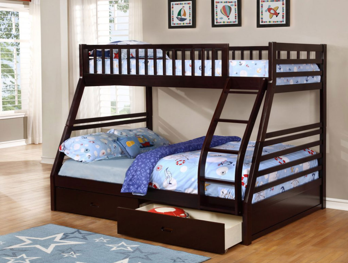 B 117 Single/Double Bunk Bed (Includes Set of Drawers)