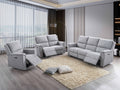 IF-8155 Power Recliner Sofa Set (Grey Fabric)