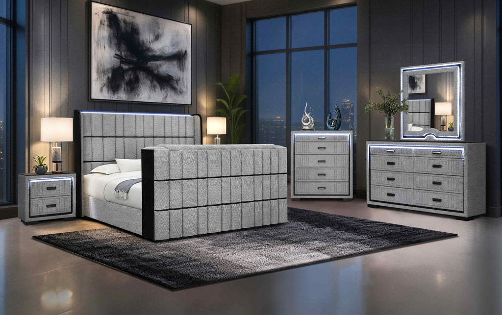 Isabella-Grey Bedroom Set