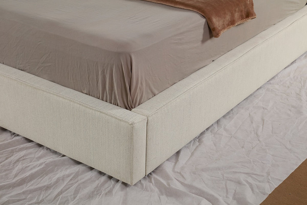 Queen Storage Bed (Beige)