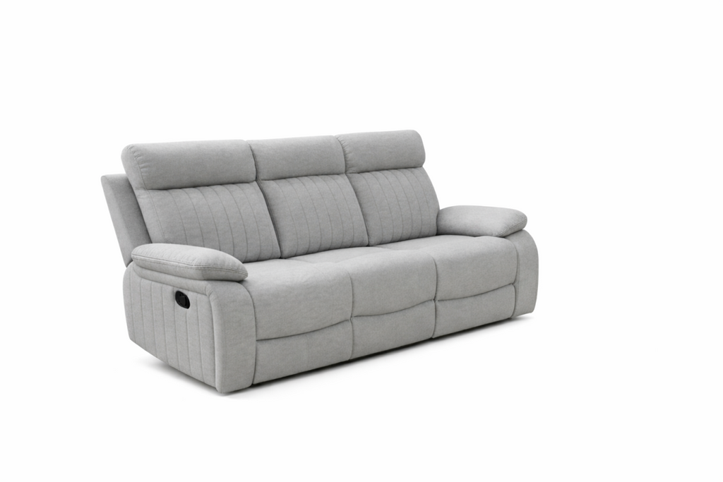 Elyse Recliner Sofa (Stone)