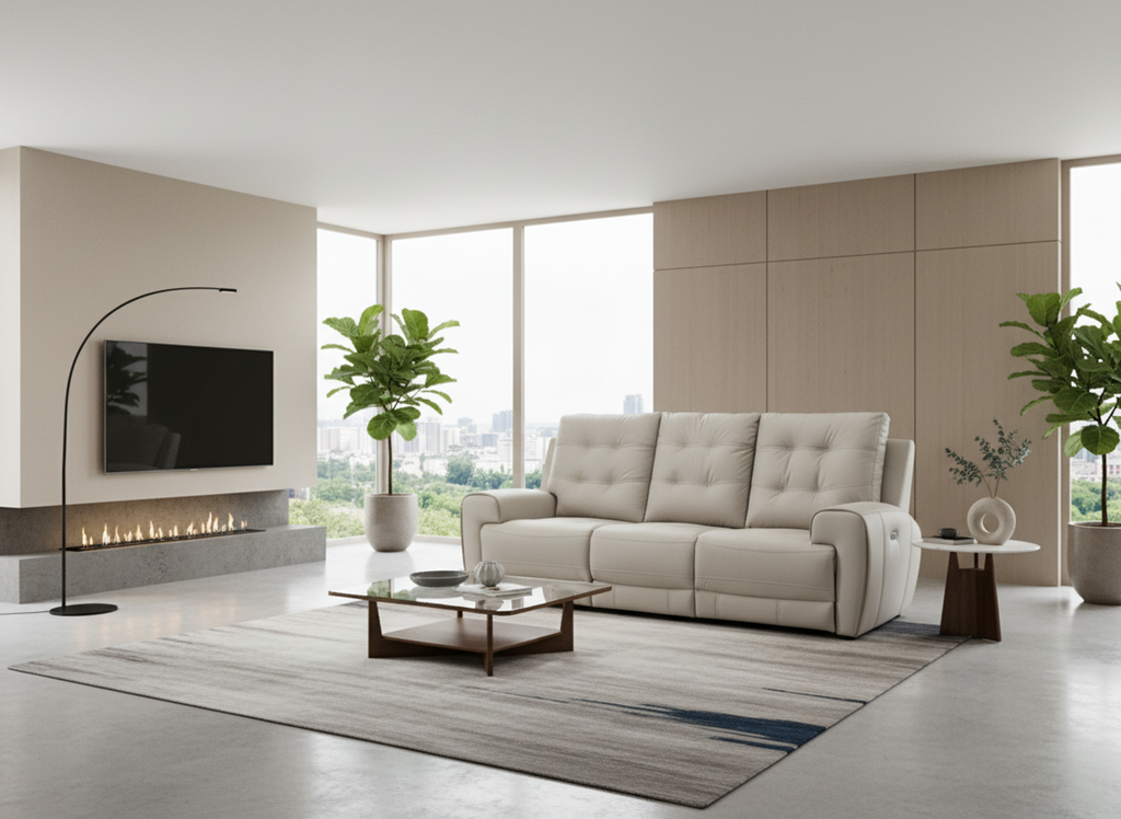 Nola Power Recliner Sofa (Taupe)