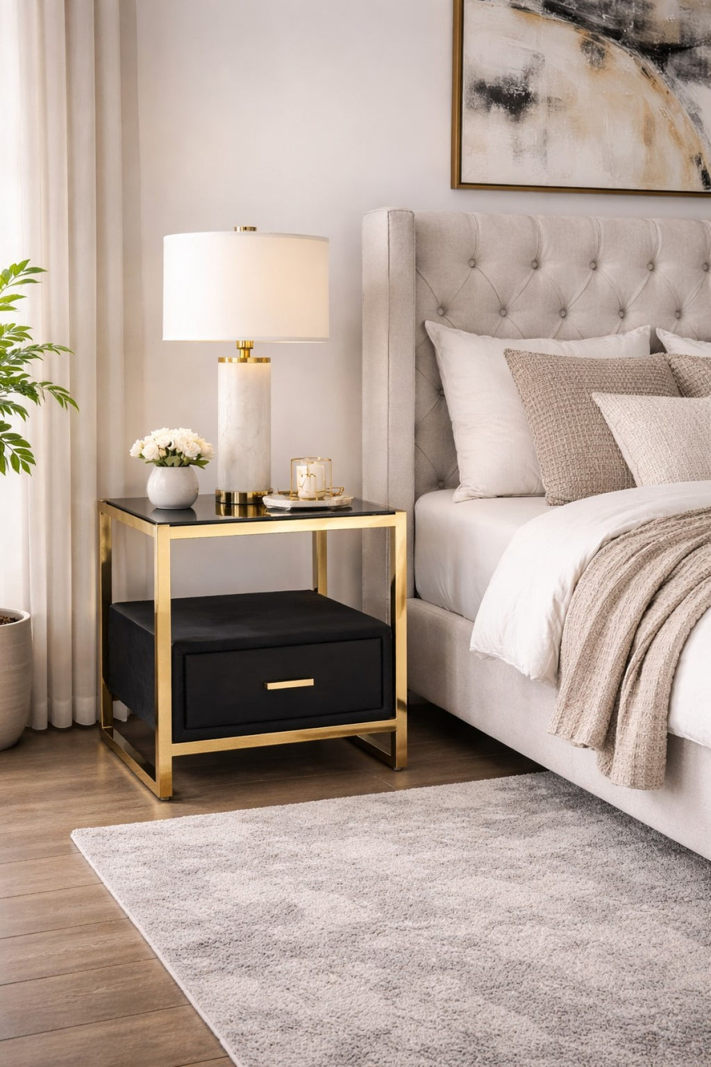 Night Stand (Black/Gold)