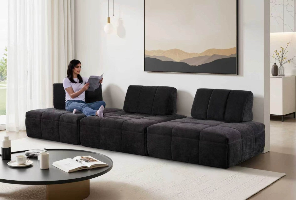Modular Armless Chair (Black)