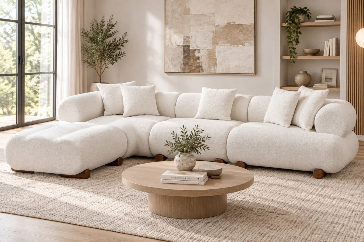 LHF Sectional (Cream)