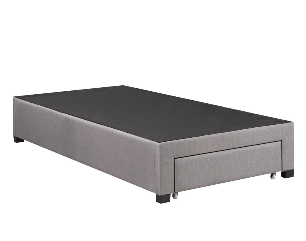 Bradley Twin Bed Base (Grey)