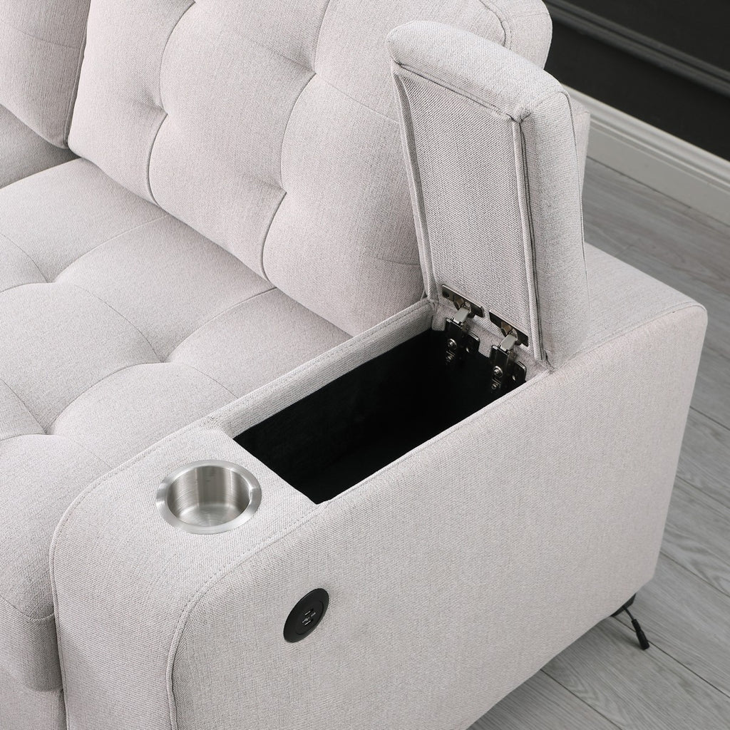 Lennox LHF Sectional Sleeper (Beige)