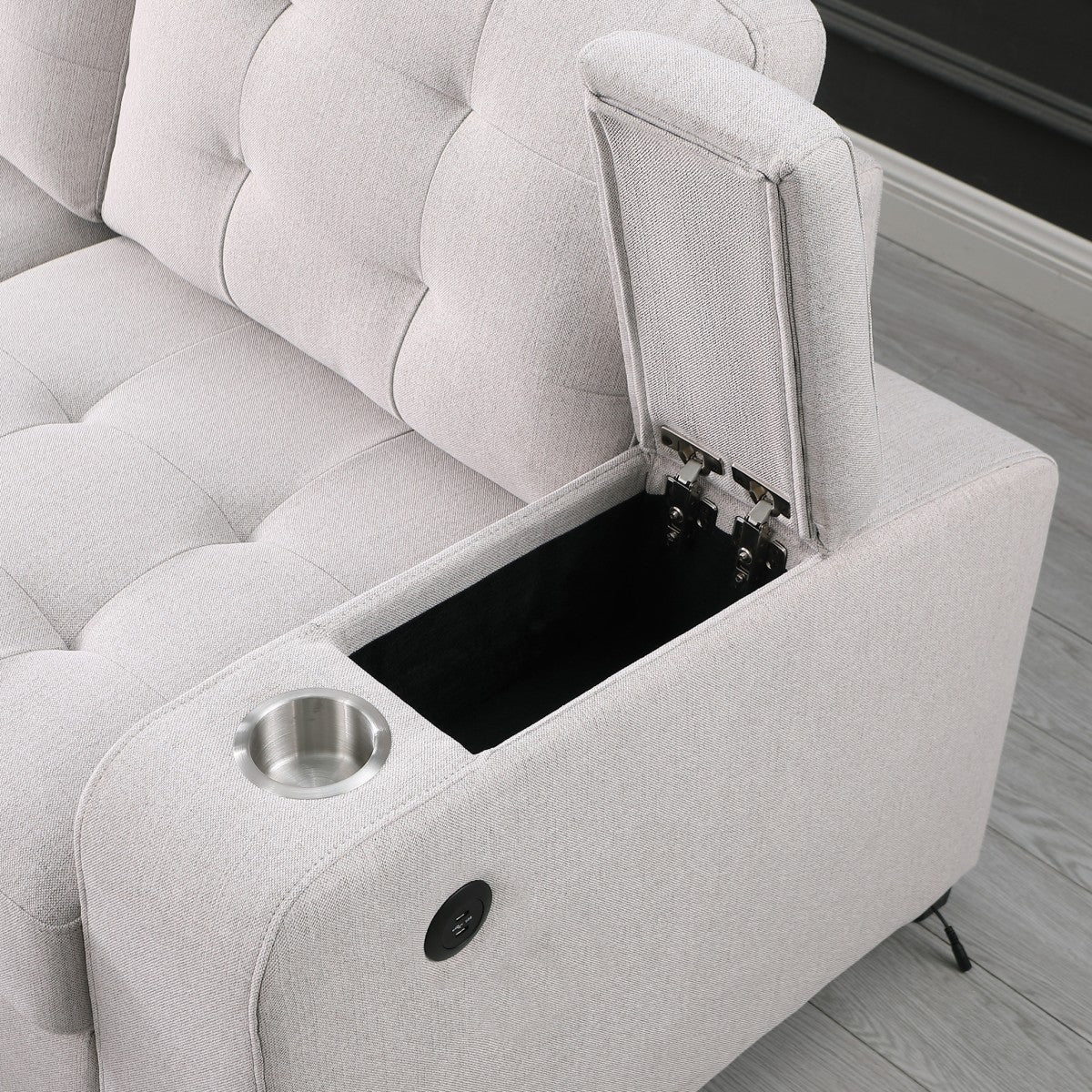 Lennox LHF Sectional Sleeper (Beige)