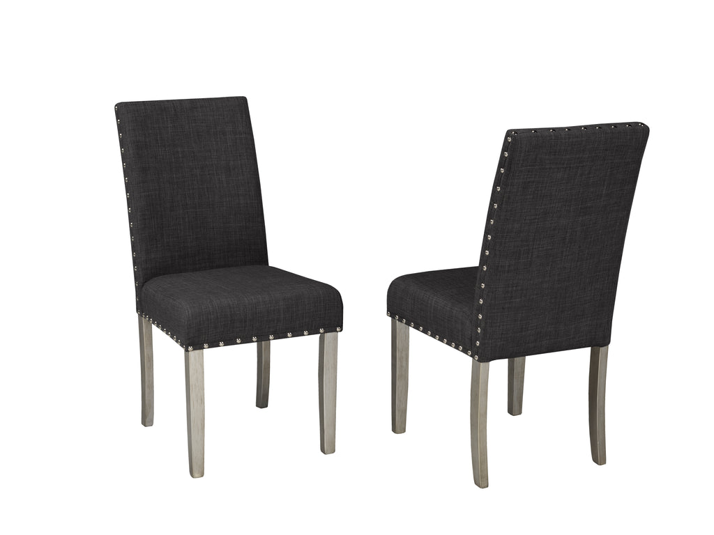 Dining Chair (Dark Grey) (Set of 2)