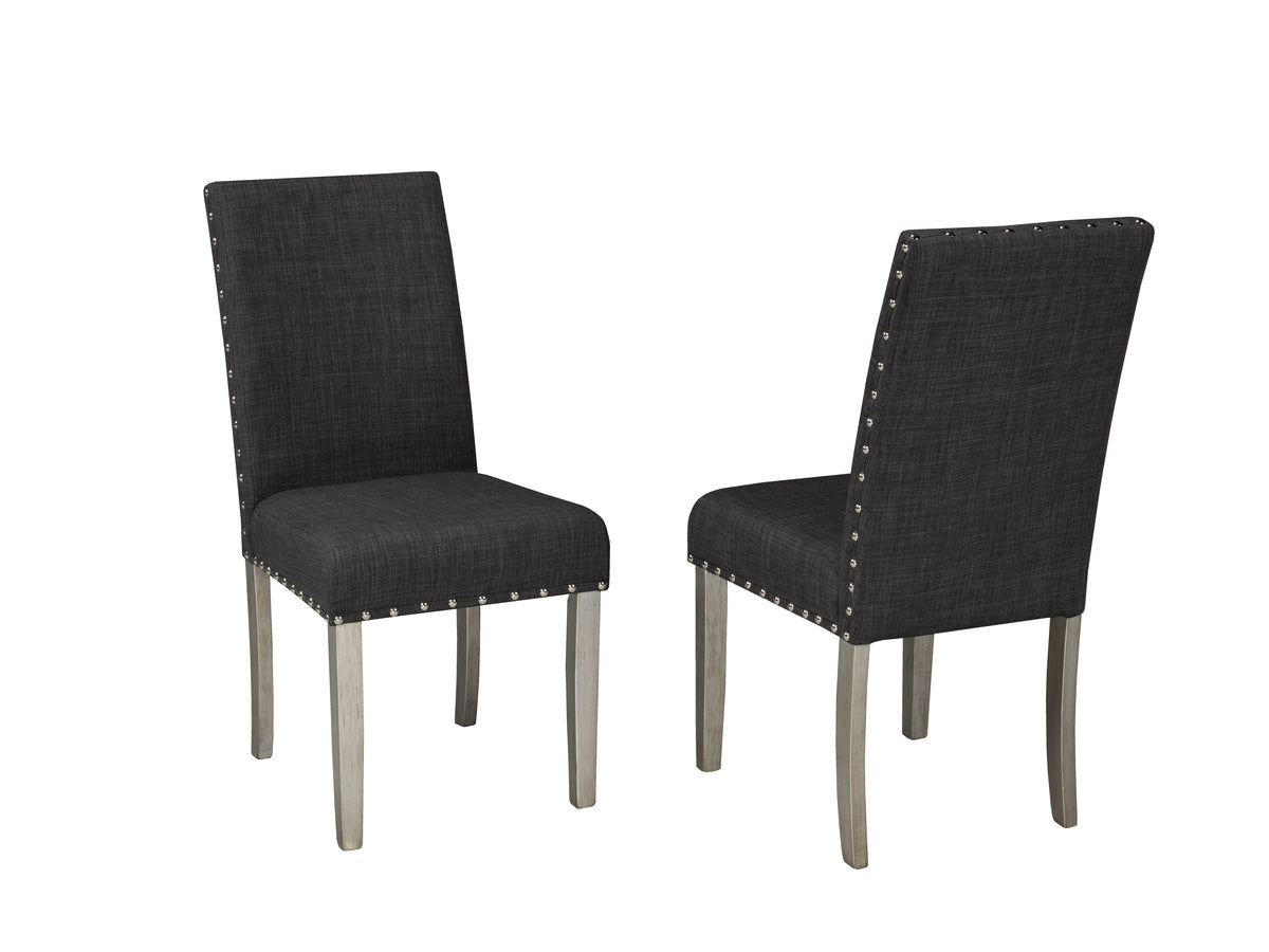 Dining Chair (Dark Grey) (Set of 2)