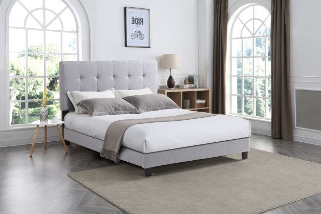 King Platform Bed (Silver)