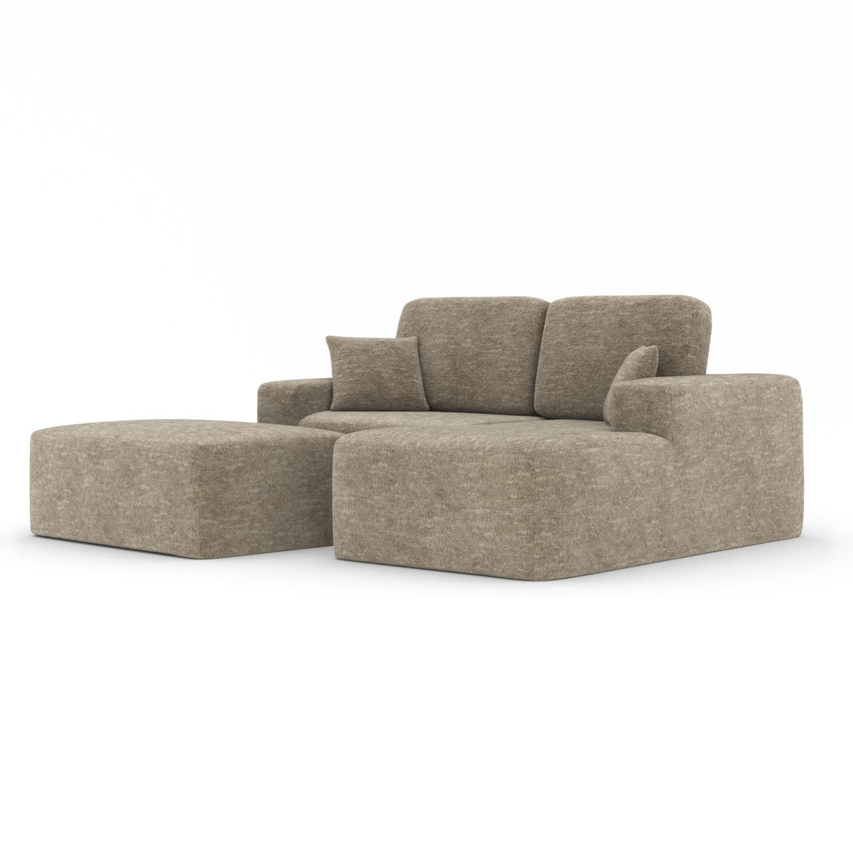 Simone Sectional W/Ottoman (Taupe)
