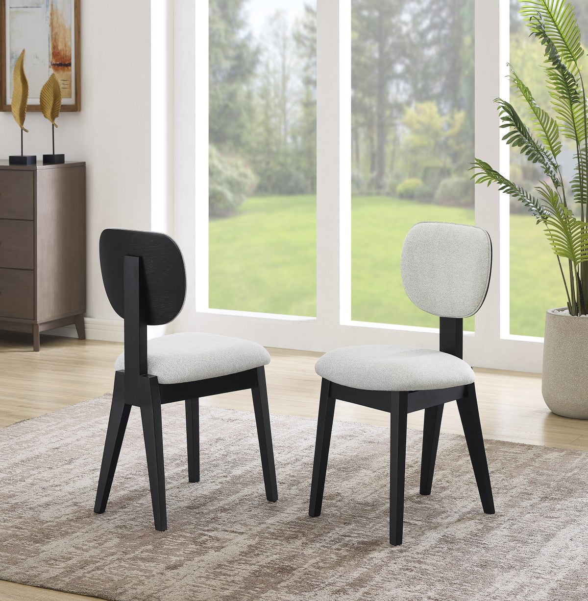 Terra Dining Chair (Black) (Set of 2)