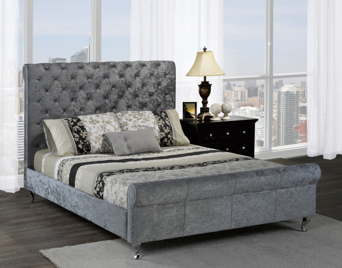 Full Platform Bed (Silver) - 7316F-SIL