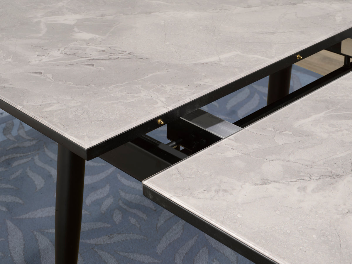 Fabian Ext. Dining Table (Dark Grey)