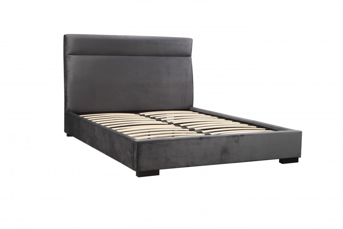 Queen Platform Bed (Grey) - ZX-381Q