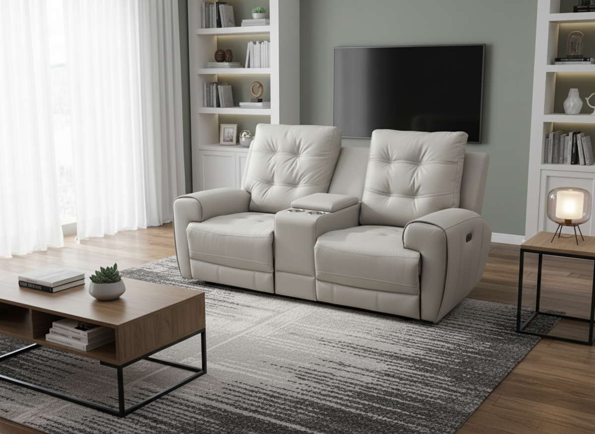 Nola Power Recliner Sofa (Taupe)