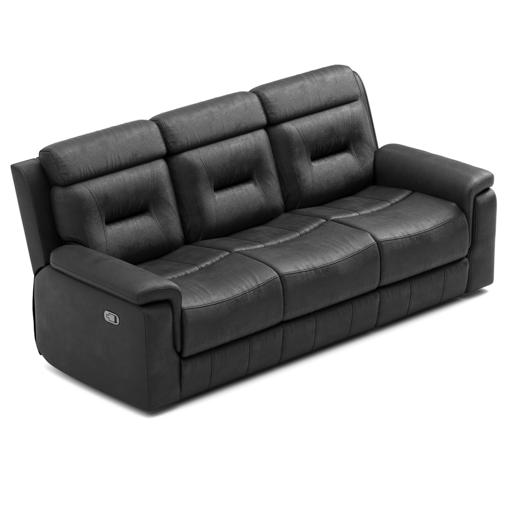 Nelson Recliner Sofa (Black)