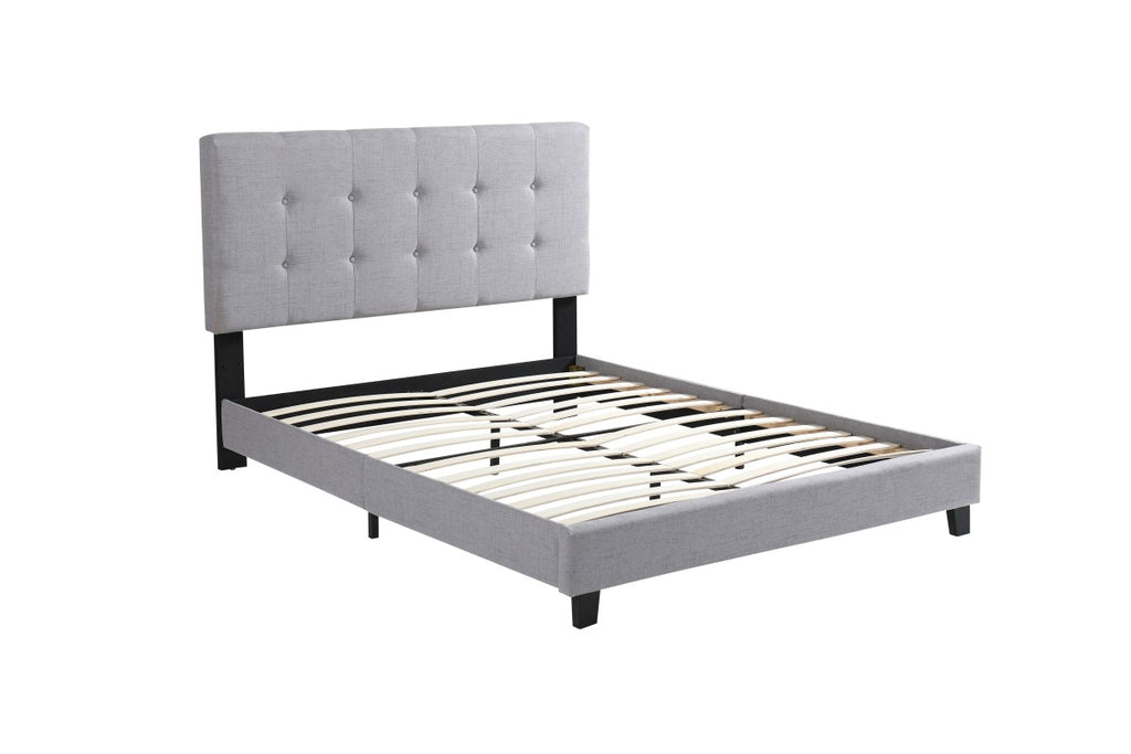 King Platform Bed (Silver)