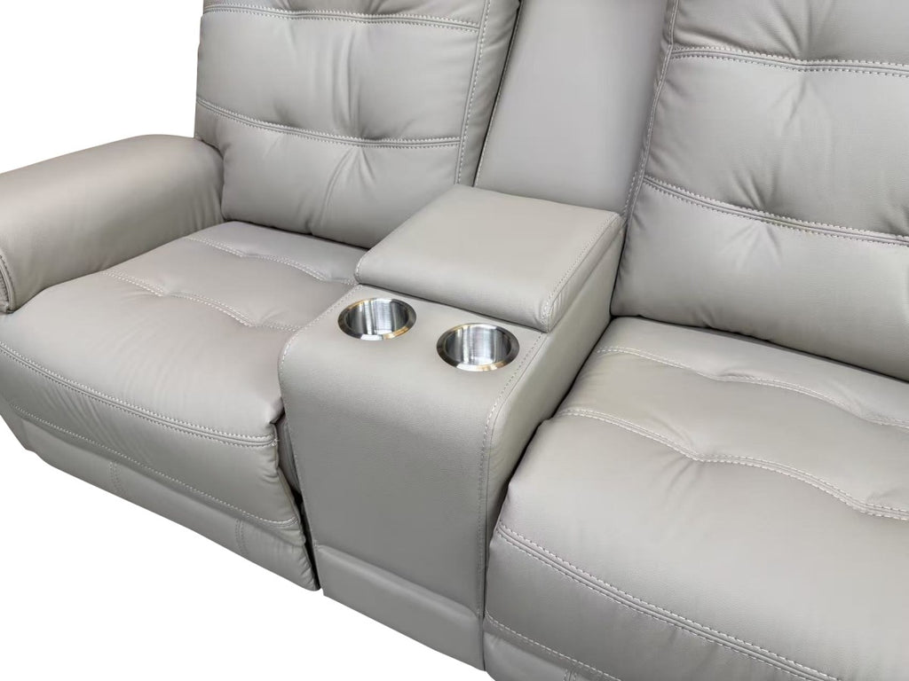 Nola Power Recliner Love Seat (Taupe)