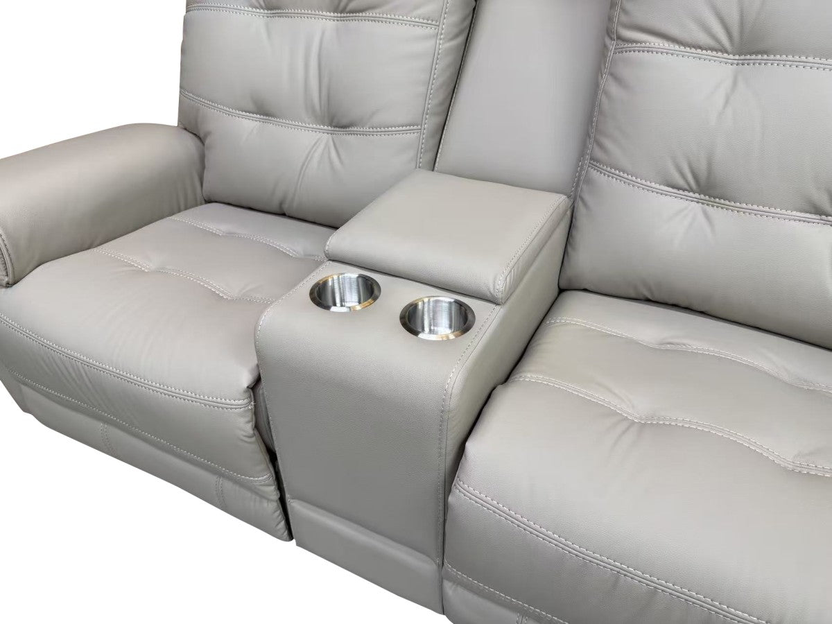 Nola Power Recliner Love Seat (Taupe)