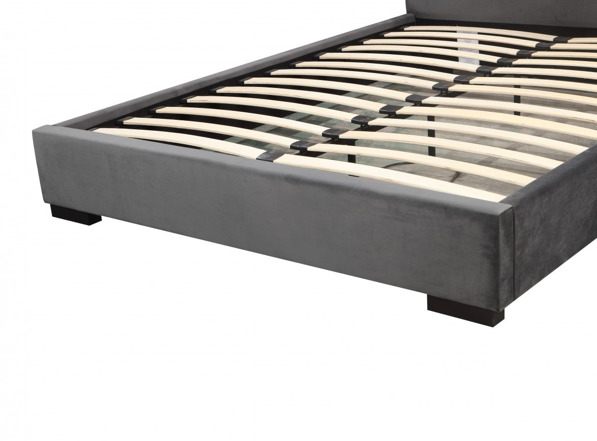 Queen Platform Bed (Grey) - ZX-381Q
