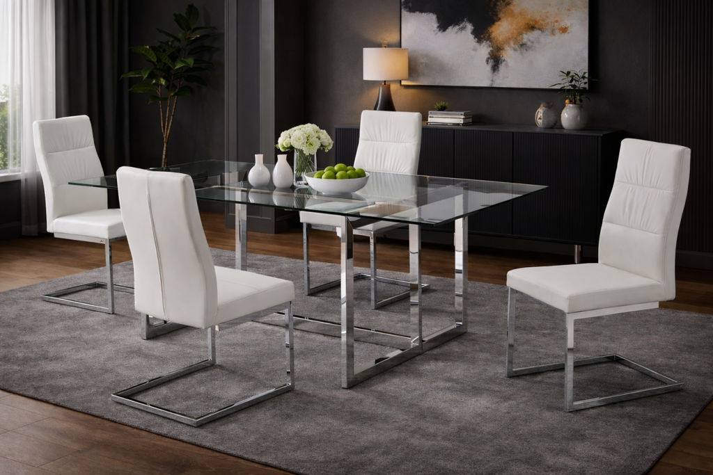 5-Piece Dining Set (White)