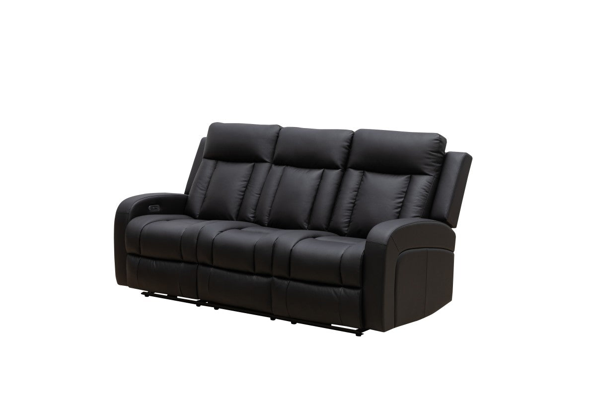 Power Recliner Sofa (Black)