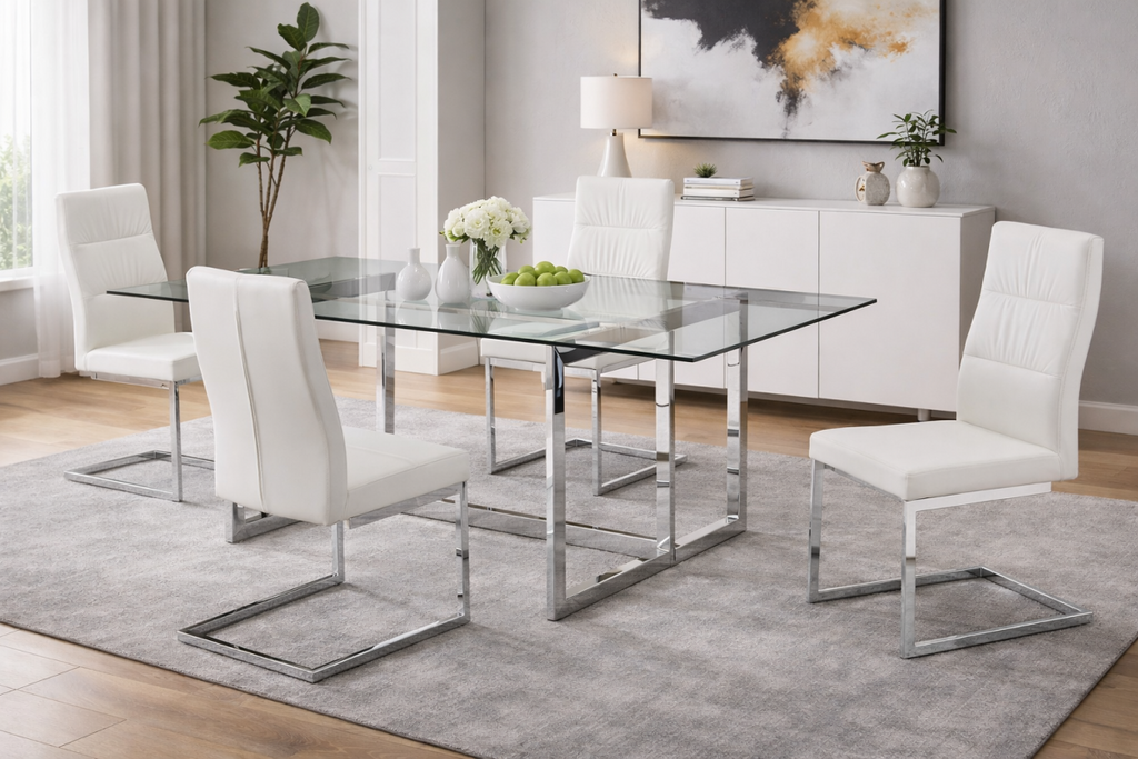 5-Piece Dining Set (White)