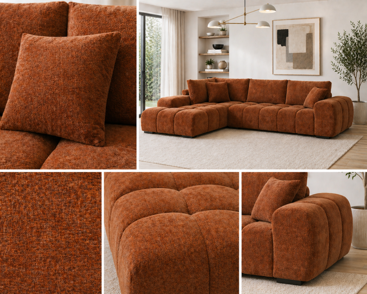 LHF Sectional (Rust)