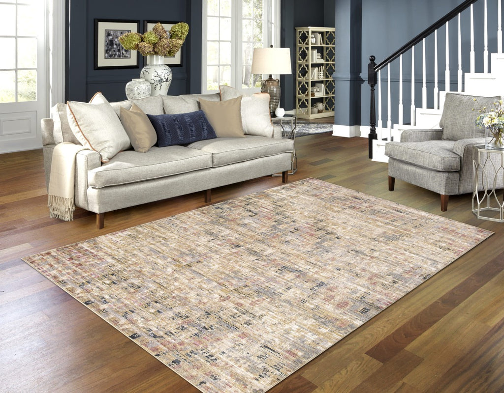 Magnolia 8 x 11 Area Rug (Tan/Brown/Rust)