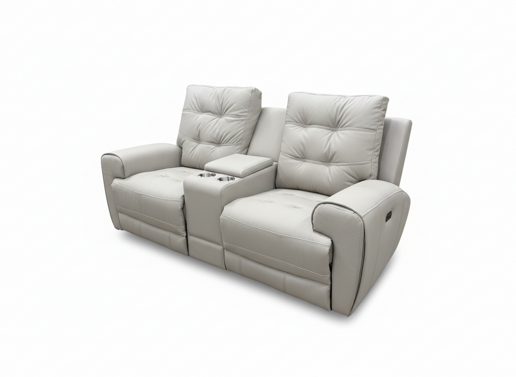 Nola Power Recliner Love Seat (Taupe)