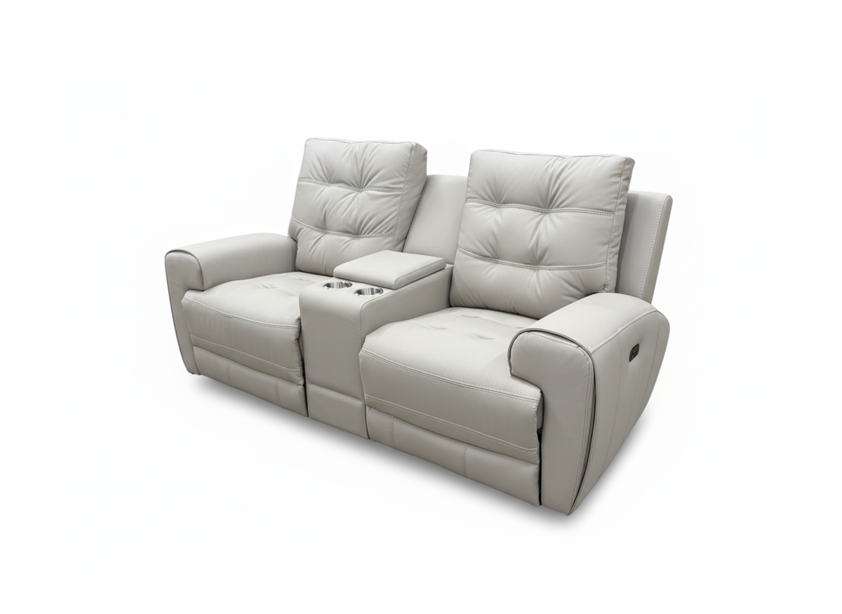Nola Power Recliner Love Seat (Taupe)