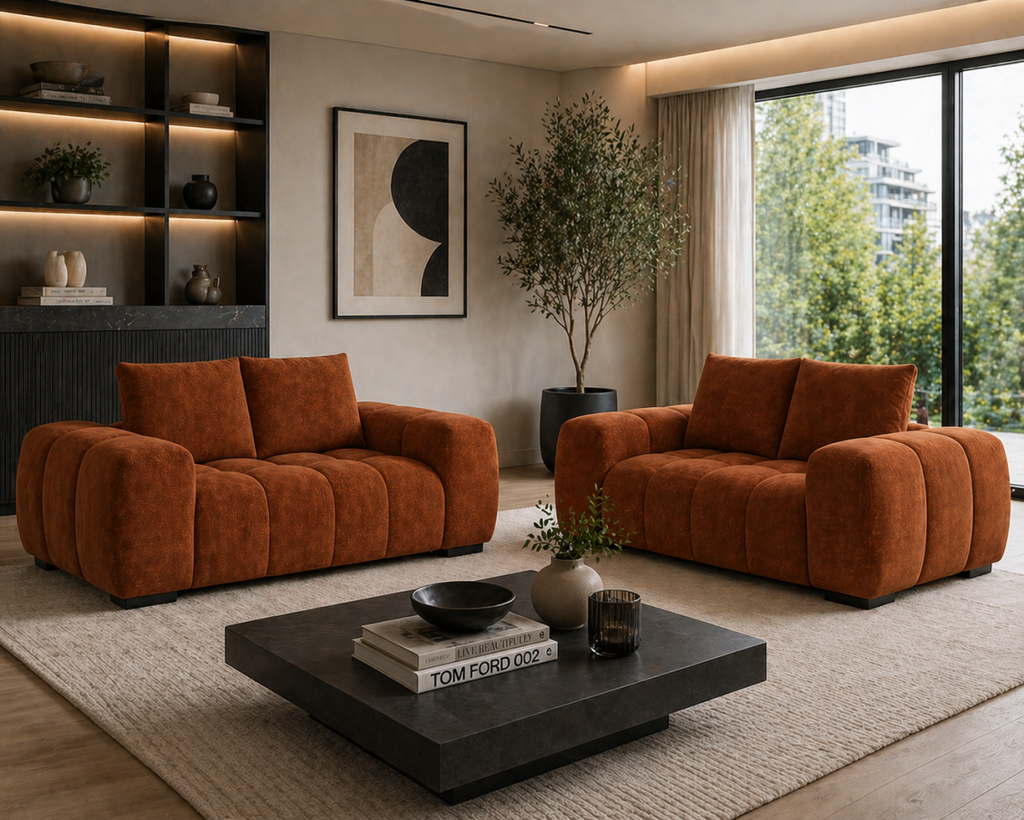 Love Seat (Rust)