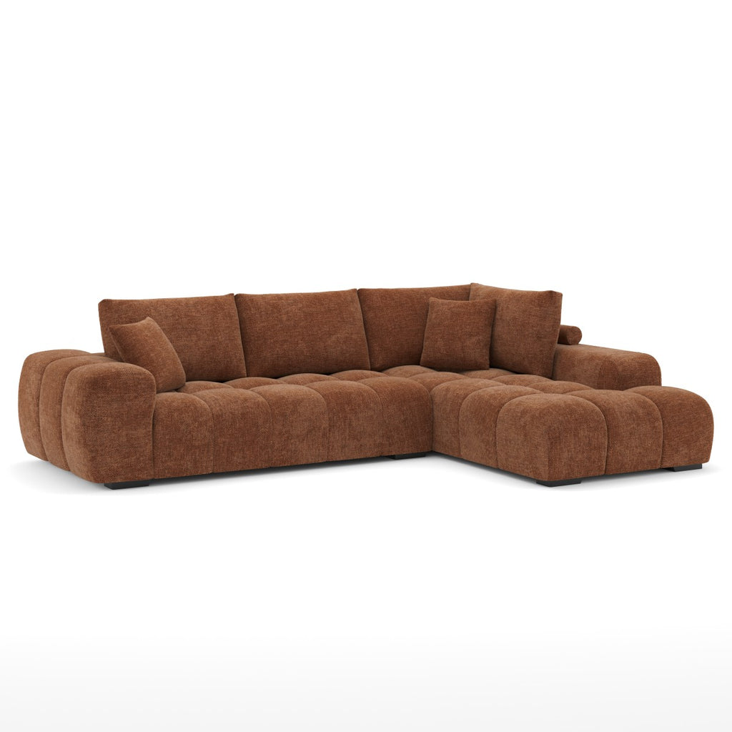 Zara RHF Sectional (Rust)