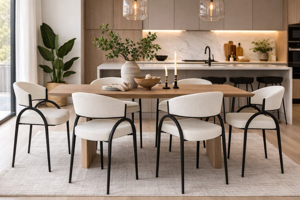 Dining Chair (Cream/Black) (Set of 2)