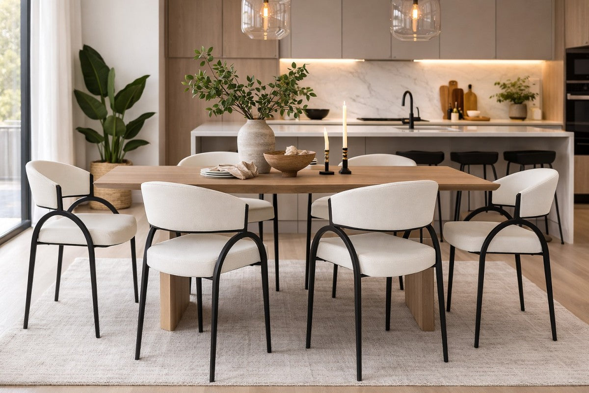 Dining Chair (Cream/Black) (Set of 2)