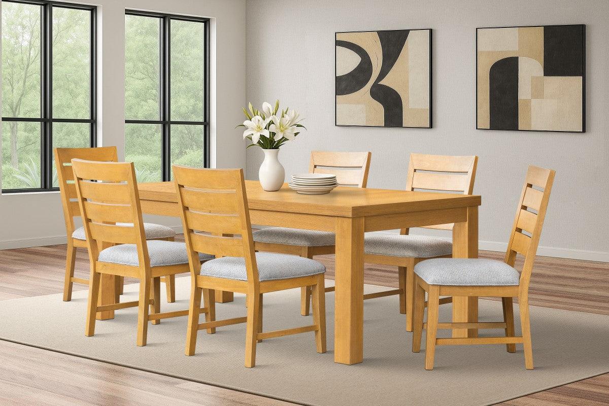 7-Piece Dining Set (Oak)