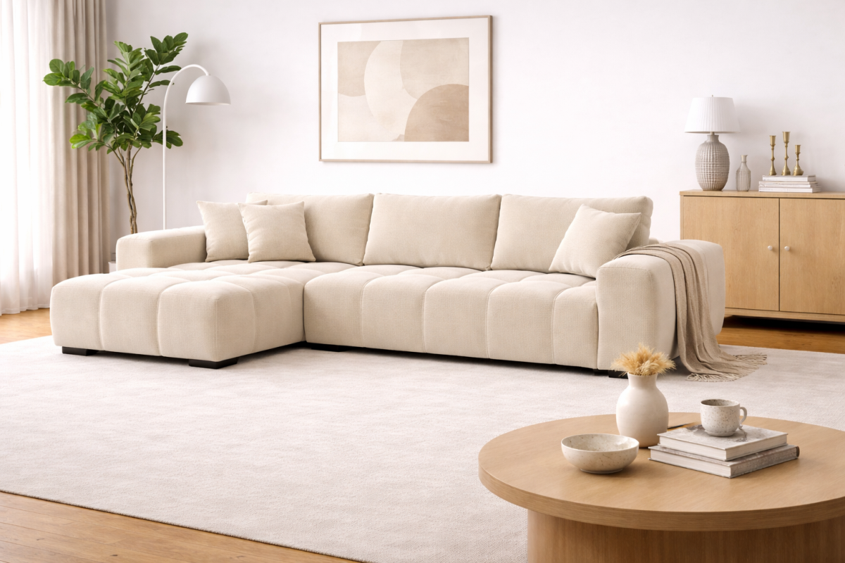 Zara LHF Sectional (Beige)